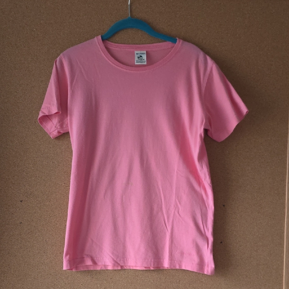 Patagonia Beneficial T’s Pink Organic Cotton Basic Tee Shirt M